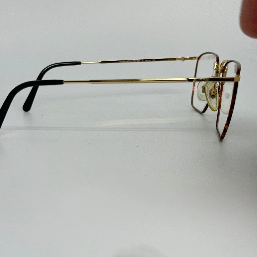 SUNJET by CARRERA Gold Tortoise Square Eyeglasses Frame 5201‎ 41 54 20 140 21242
